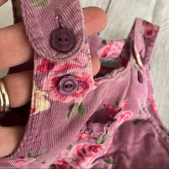 Jojo Maman Bebe floral corduroy overalls - Picture 3 of 5
